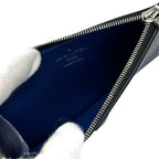 Louis Vuitton Wallet Coin Case Taigarama Card Holder Cobalt Monogram Blue — view 4