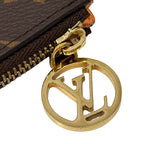 Louis Vuitton Card Case Monogram Coin Holder Apricot Orange Brown — view 6