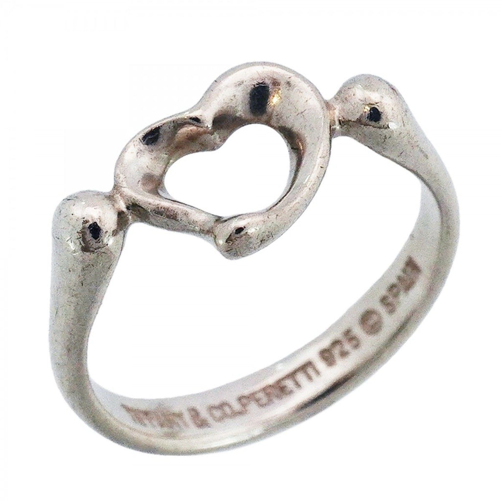 Tiffany & Co Ring Open Heart 925 Sterling Silver