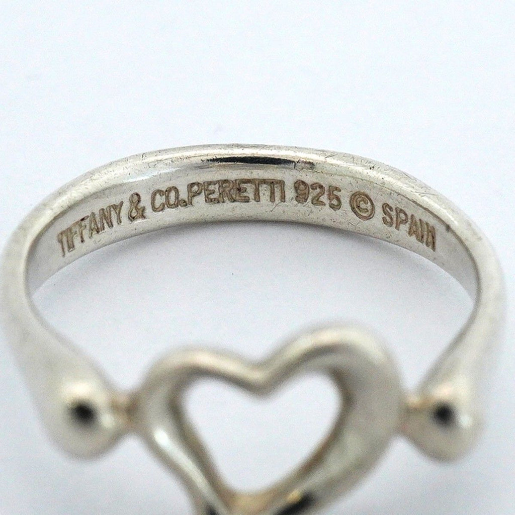 Tiffany & Co Ring Open Heart 925 Sterling Silver — view 4