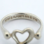 Tiffany & Co Ring Open Heart 925 Sterling Silver — view 4