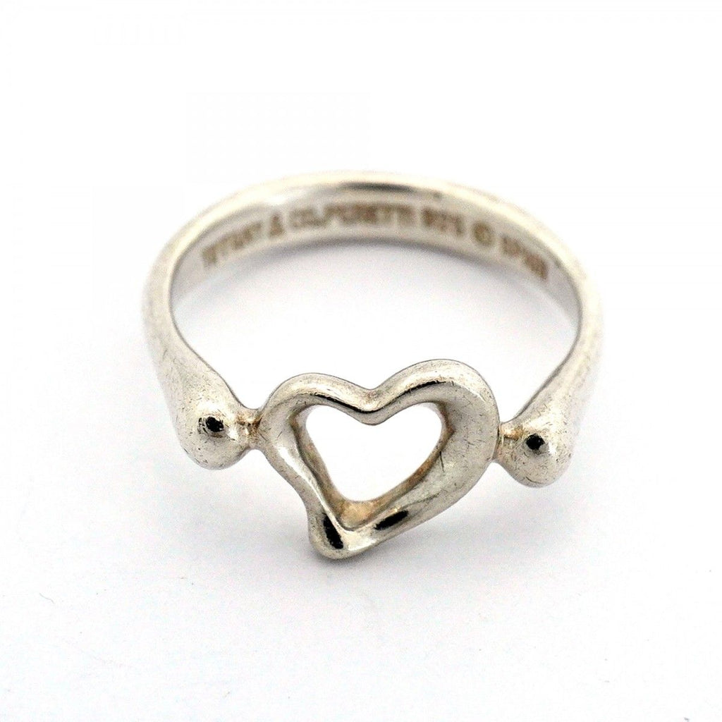 Tiffany & Co Ring Open Heart 925 Sterling Silver — view 3