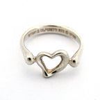 Tiffany & Co Ring Open Heart 925 Sterling Silver — view 3