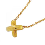 Tiffany & Co Necklace Cross Stitch 18k Yellow Gold