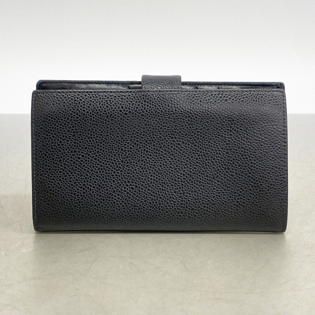 Chanel Wallet Caviar Leather Black Gold — view 7