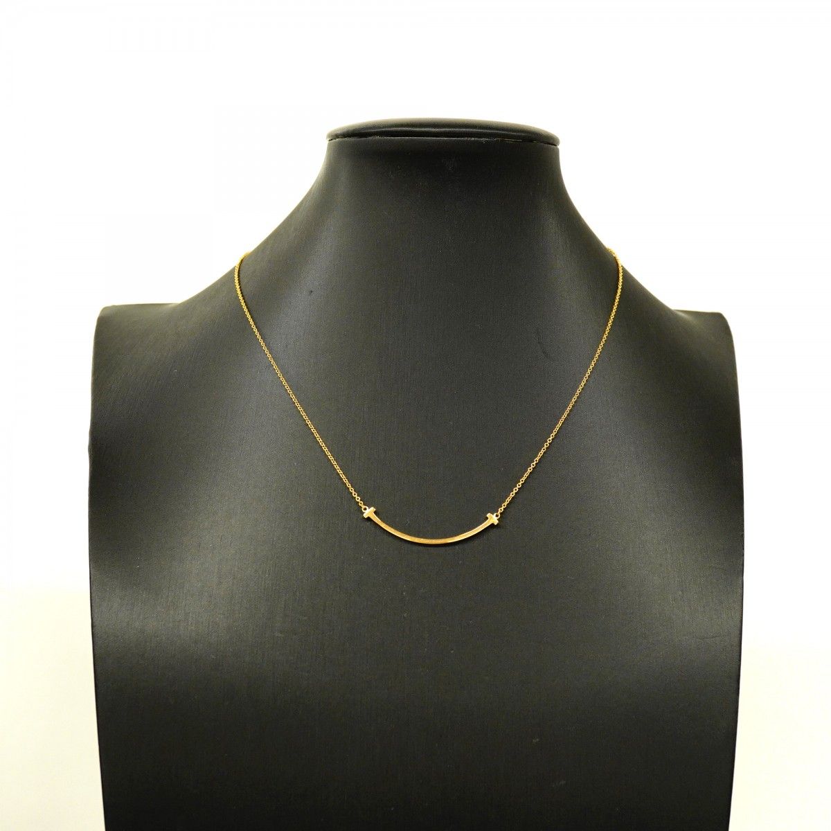 Tiffany & Co Necklace T Smile Small 18k Pink Gold — view 6