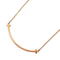 Tiffany & Co Necklace T Smile Small 18k Pink Gold