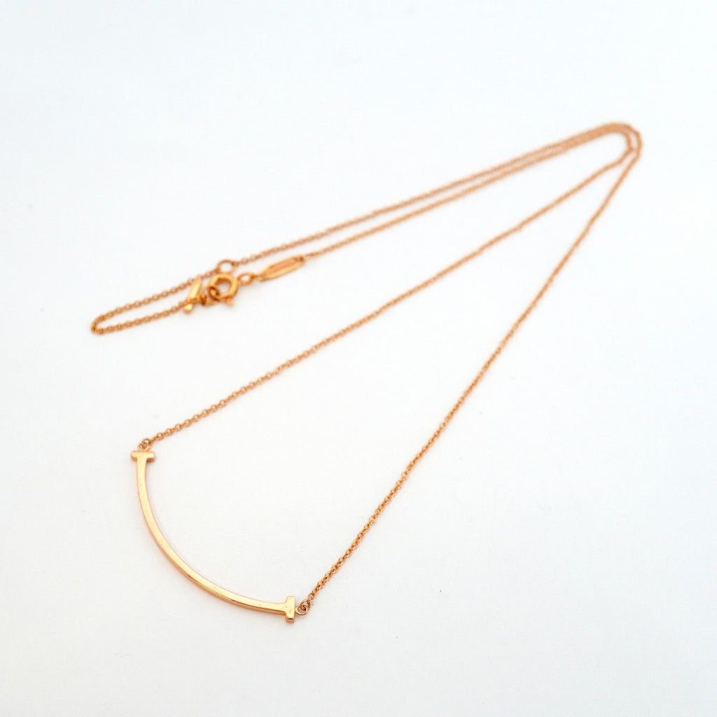 Tiffany & Co Necklace T Smile Small 18k Pink Gold — view 3