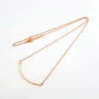 Tiffany & Co Necklace T Smile Small 18k Pink Gold — view 3