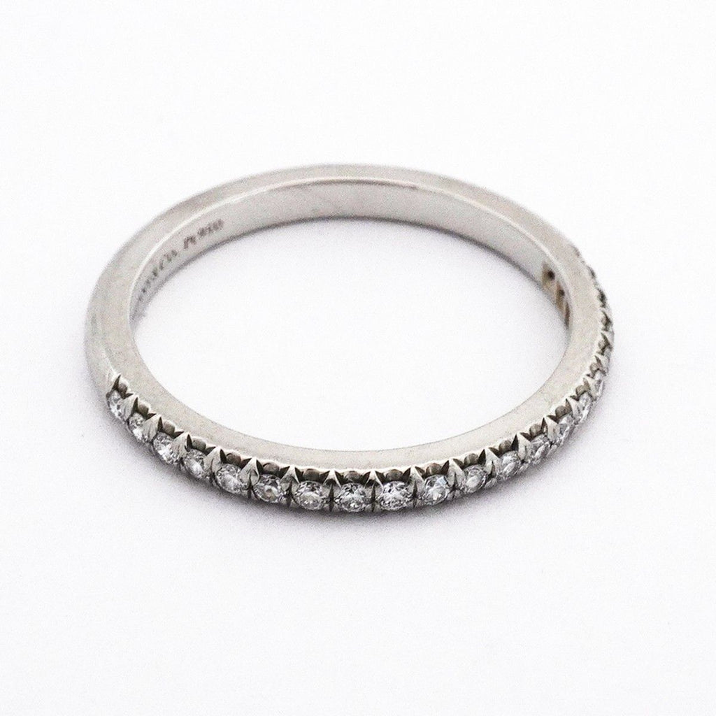 Tiffany & Co Ring Sorest Half Eternity Platinum Diamond — view 3