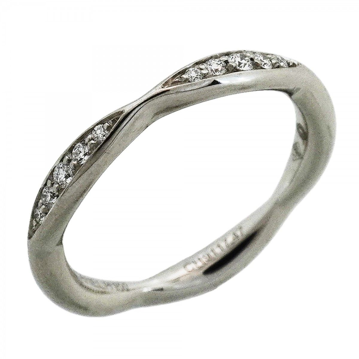Chanel Ring Camellia Half Eternity Platinum Diamond