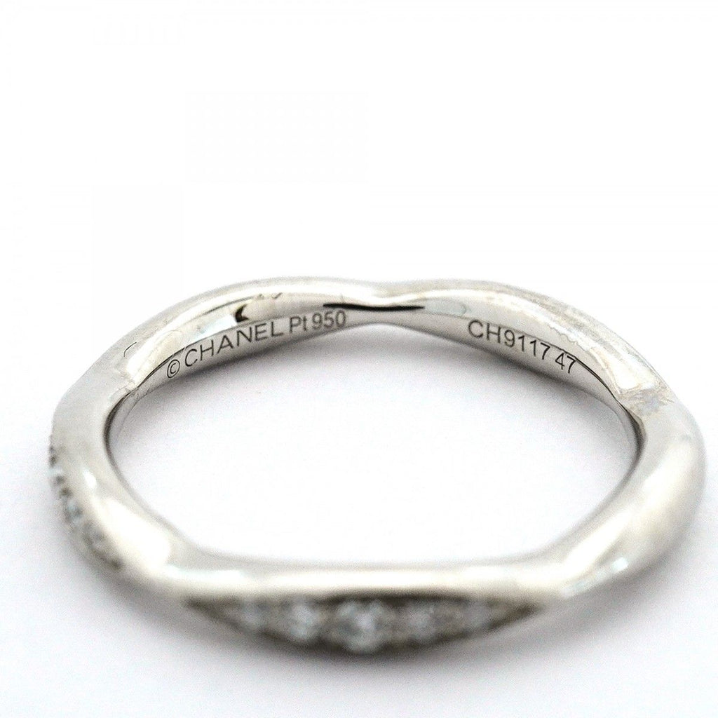 Chanel Ring Camellia Half Eternity Platinum Diamond — view 4