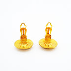Chanel Earrings Vintage CC Logo Gold Plated — view 6