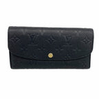 Louis Vuitton Wallet Monogram Empreinte Portefeuille Emily Noir