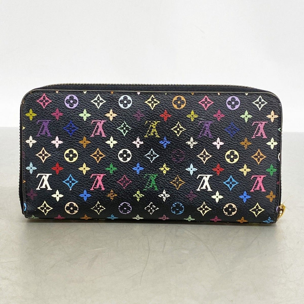 Louis Vuitton Wallet Monogram Multicolor Zippy Noir Pistache — view 9