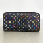 Louis Vuitton Wallet Monogram Multicolor Zippy Noir Pistache — view 9