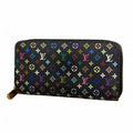Louis Vuitton Wallet Monogram Multicolor Zippy Noir Pistache