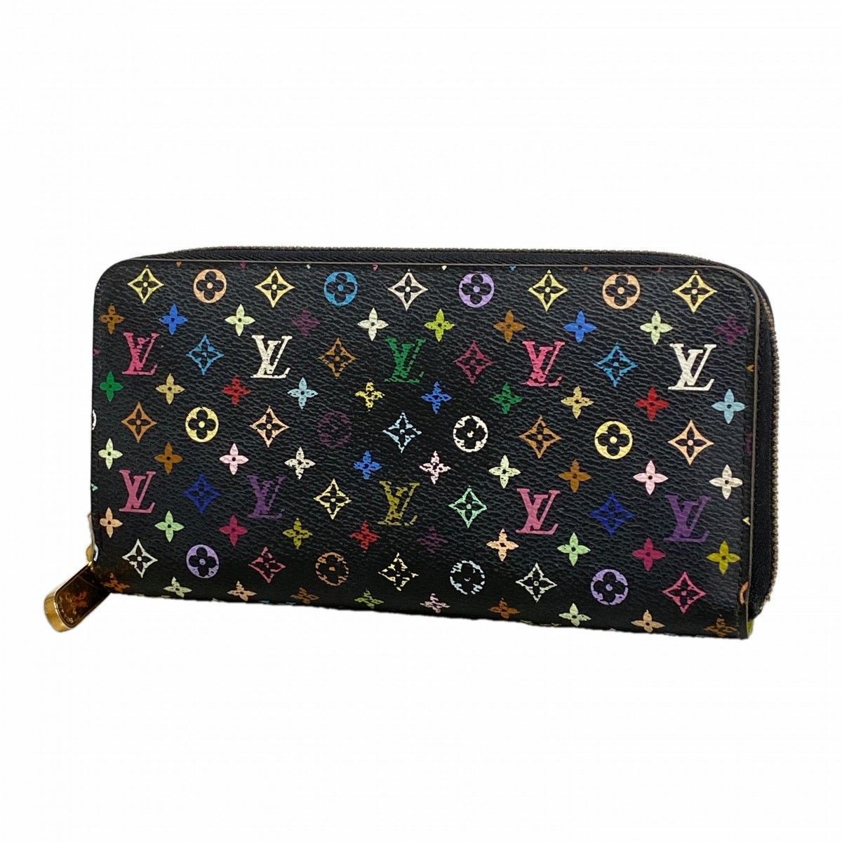 Louis Vuitton Wallet Monogram Multicolor Zippy Noir Pistache