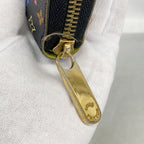 Louis Vuitton Wallet Monogram Multicolor Zippy Noir Pistache — view 8