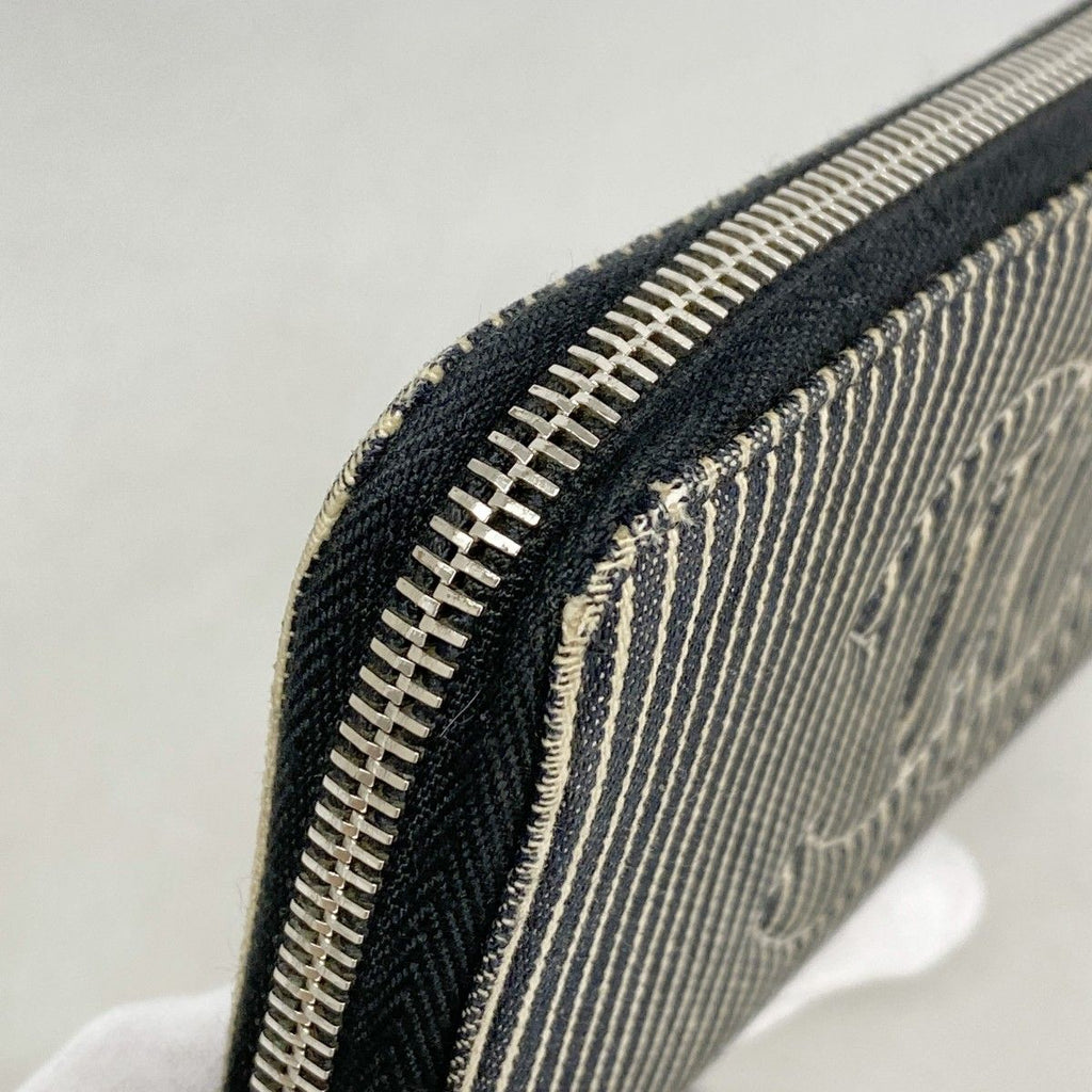 Chanel Wallet Denim Black Silver — view 6