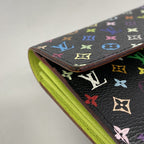 Louis Vuitton Wallet Monogram Multicolor Portefeuille Sarah Noir Pistache — view 6