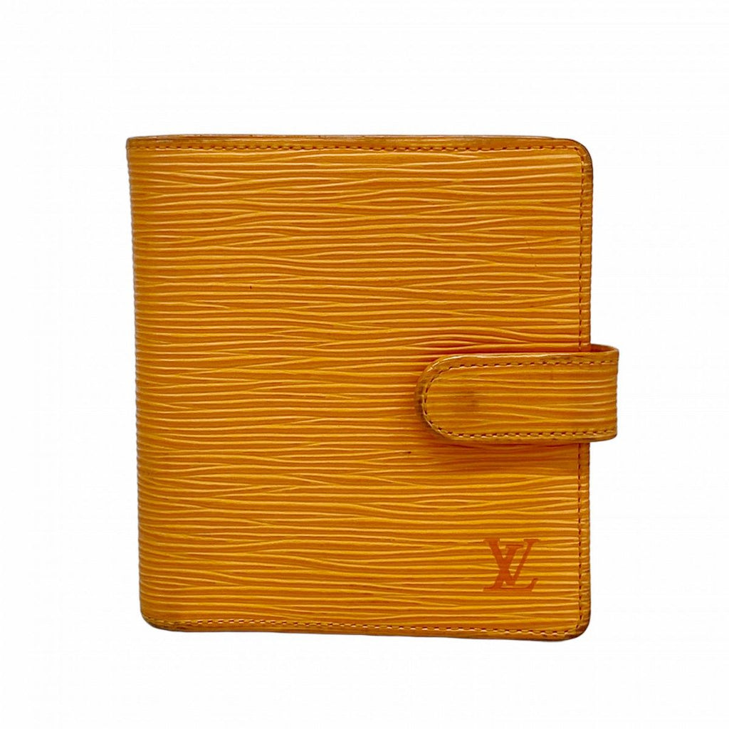 Louis Vuitton Wallet Epi Portobier Compact Mandarin