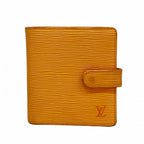 Louis Vuitton Wallet Epi Portobier Compact Mandarin
