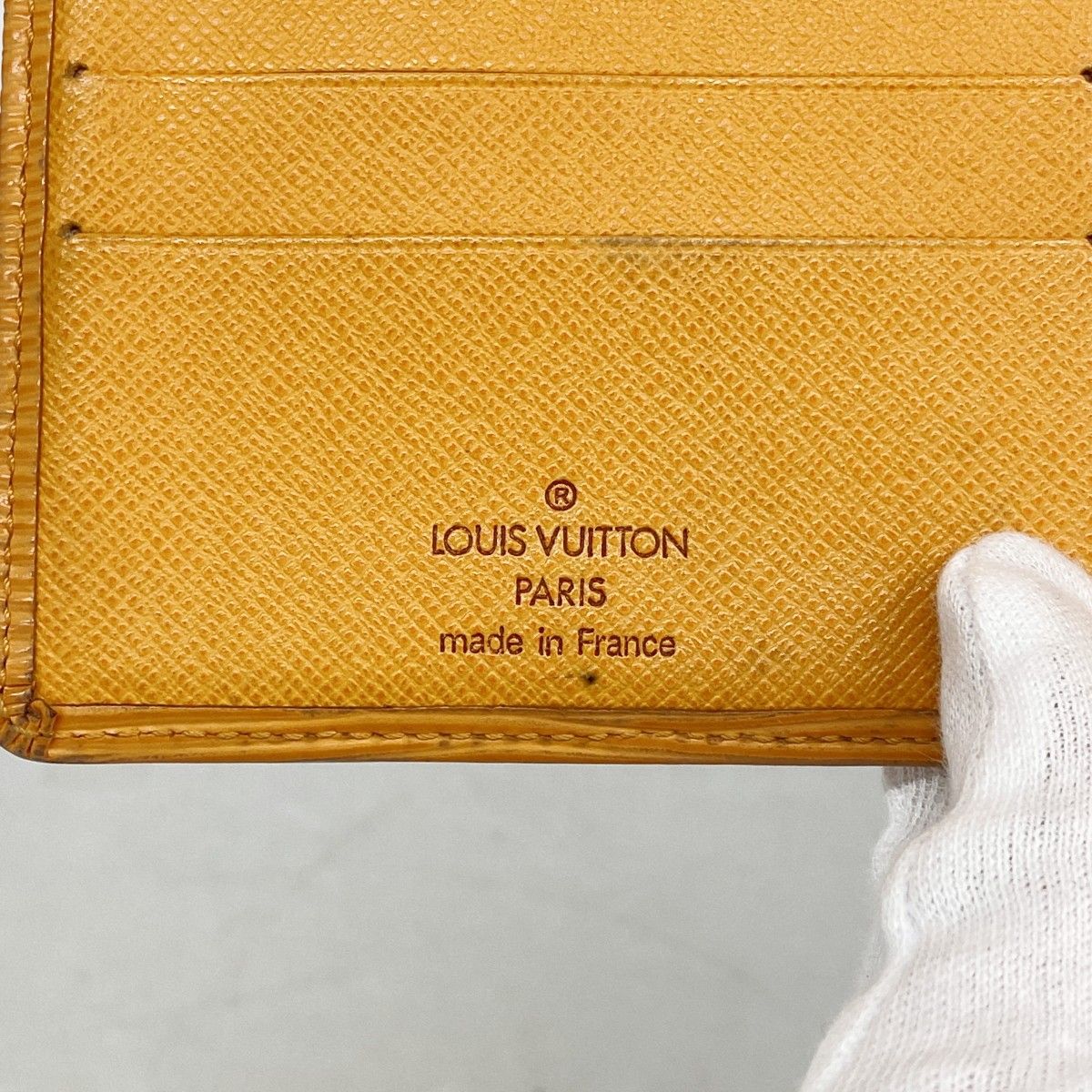 Louis Vuitton Wallet Epi Portobier Compact Mandarin — view 4