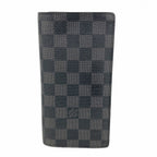 Louis Vuitton Wallet Damier Graphite Portefeuille Brazza Black