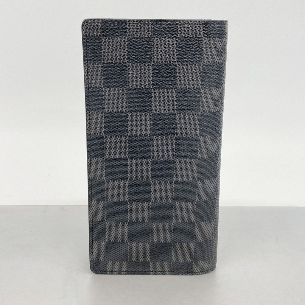 Louis Vuitton Wallet Damier Graphite Portefeuille Brazza Black — view 7