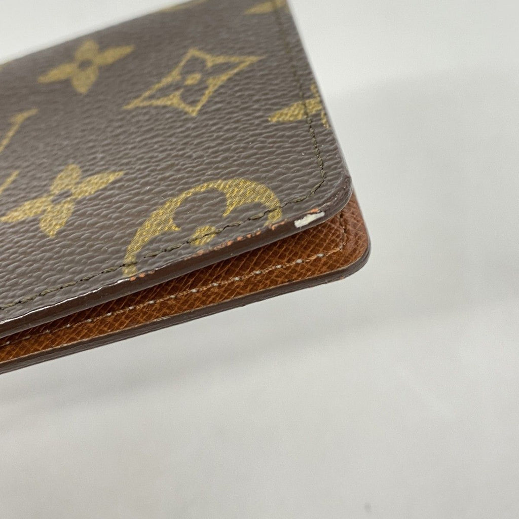 Louis Vuitton Card Case Monogram Porte 2 Cult Vertical Brown — view 5
