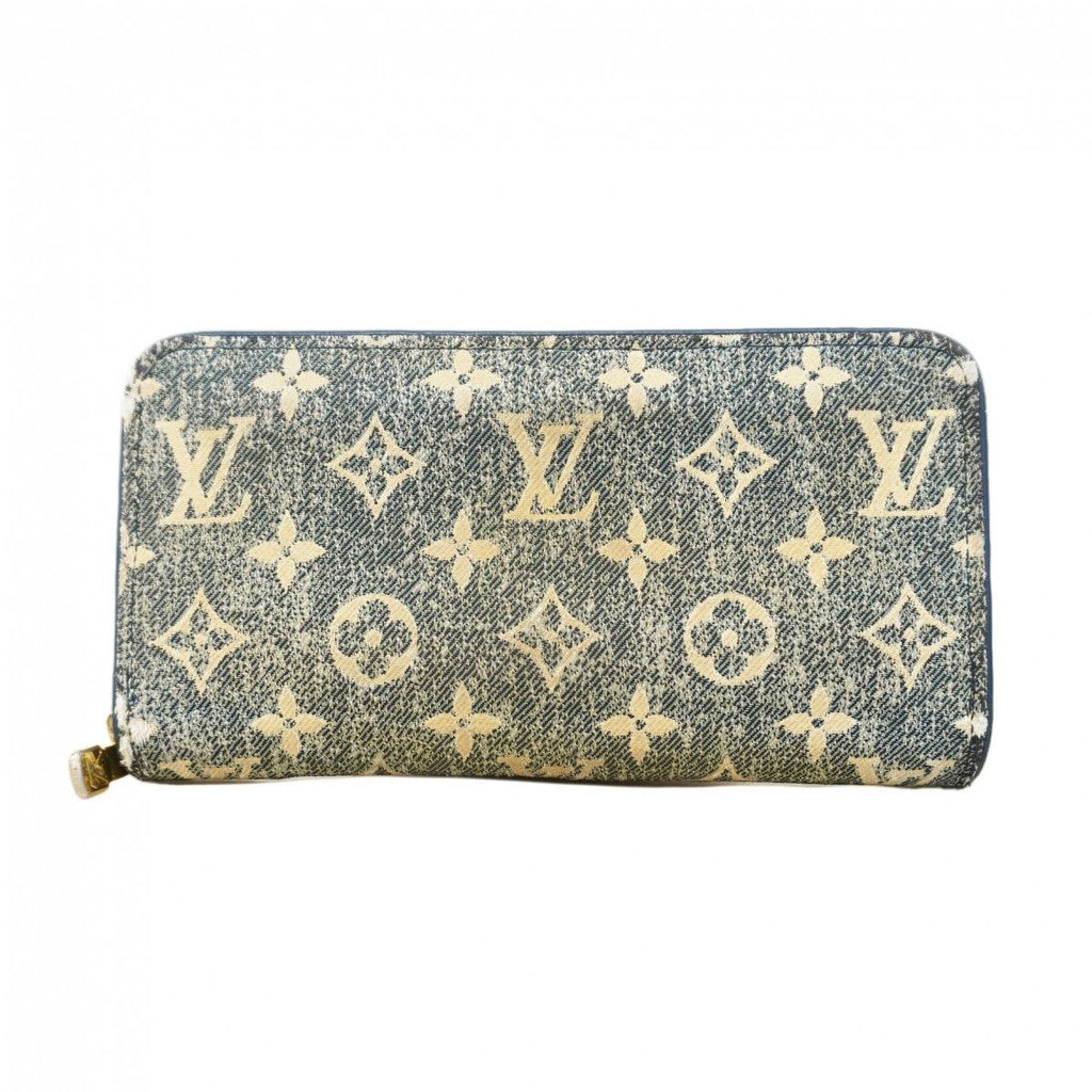 Louis Vuitton Wallet Monogram Jacquard Denim Zippy Blue