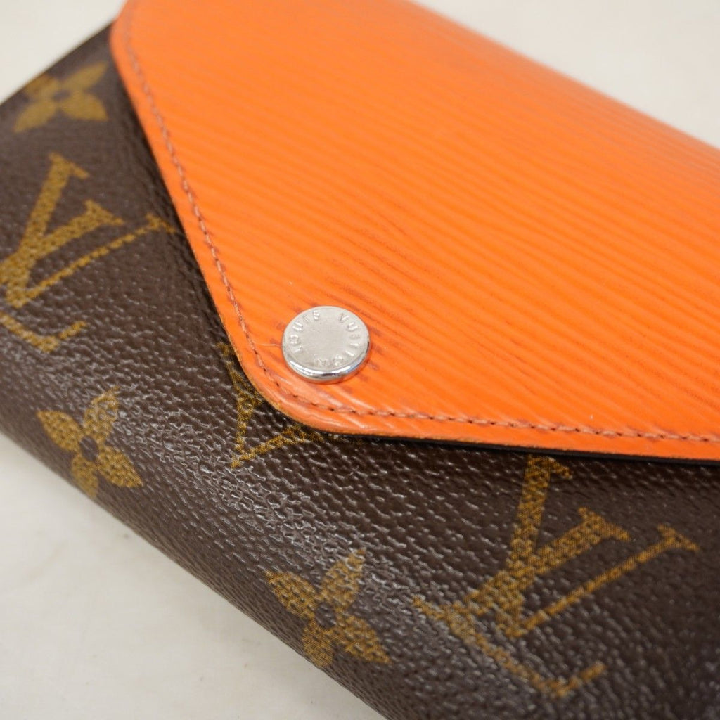 Louis Vuitton Trifold Wallet Monogram Epi Portefeuille Marie Lou Compact Piment — view 8
