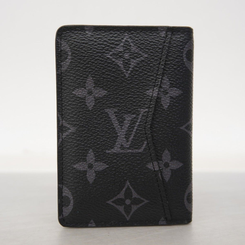 Louis Vuitton Card Case Monogram Eclipse Organizer de Poche Black — view 5