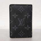 Louis Vuitton Card Case Monogram Eclipse Organizer de Poche Black — view 5