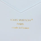 Louis Vuitton Bifold Wallet LV Vertical Compact Blue Olympe Leather — view 5