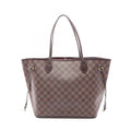 Louis Vuitton Tote Neverfull Damier Ebene Canvas Leather