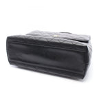Chanel Handbag Quilted Black Caviar Leather Top Handle — view 7