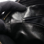 Chanel Shoulder Bag Quilted Tassel Black Lambskin Fringe Chain — view 6