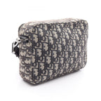 Dior Shoulder Bag Safari Oblique Navy Canvas — view 2