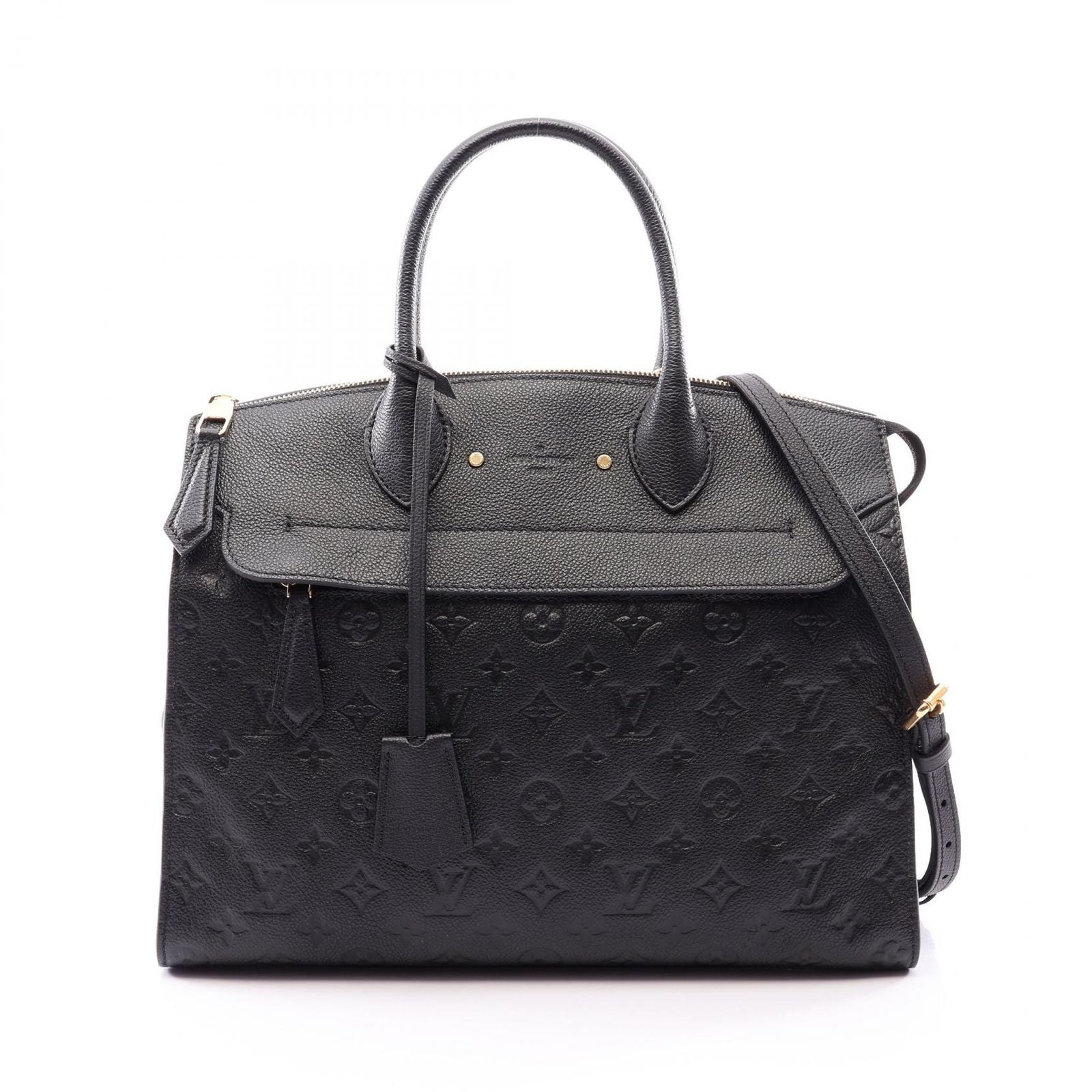 Louis Vuitton Handbag Pont Neuf GM Monogram Empreinte Noir 2-Way Leather