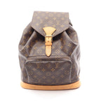 Louis Vuitton Backpack Montsouris GM Monogram Canvas Leather
