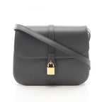 Celine Shoulder Bag Medium Tabou Charcoal Gray Leather Midi