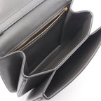 Celine Shoulder Bag Medium Tabou Charcoal Gray Leather Midi — view 3