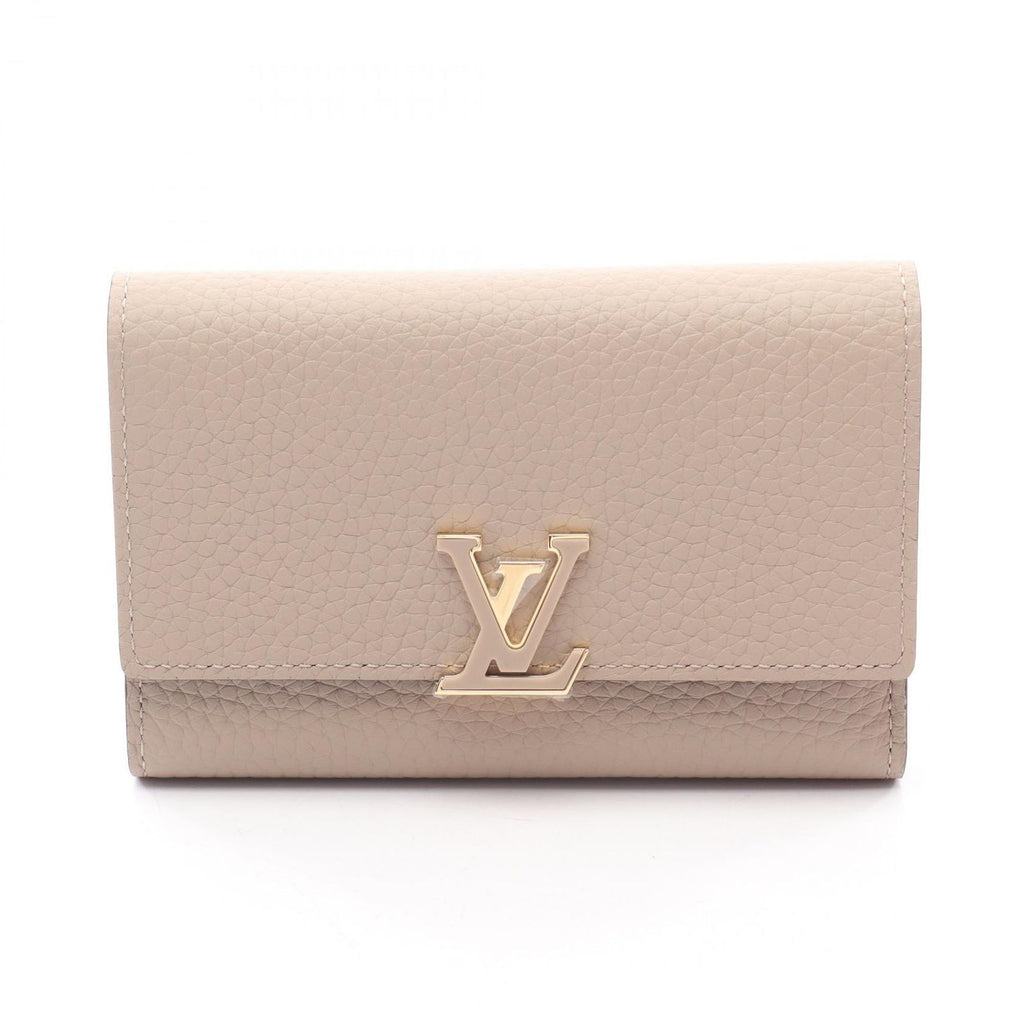 Louis Vuitton Trifold Wallet Portefeuille Capucines Compact Leather