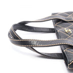 Chanel Tote Wild Stitch Black Leather Handbag — view 6