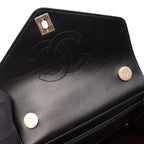 Chanel Backpack Stitch Black Lambskin Chez Blanc — view 6