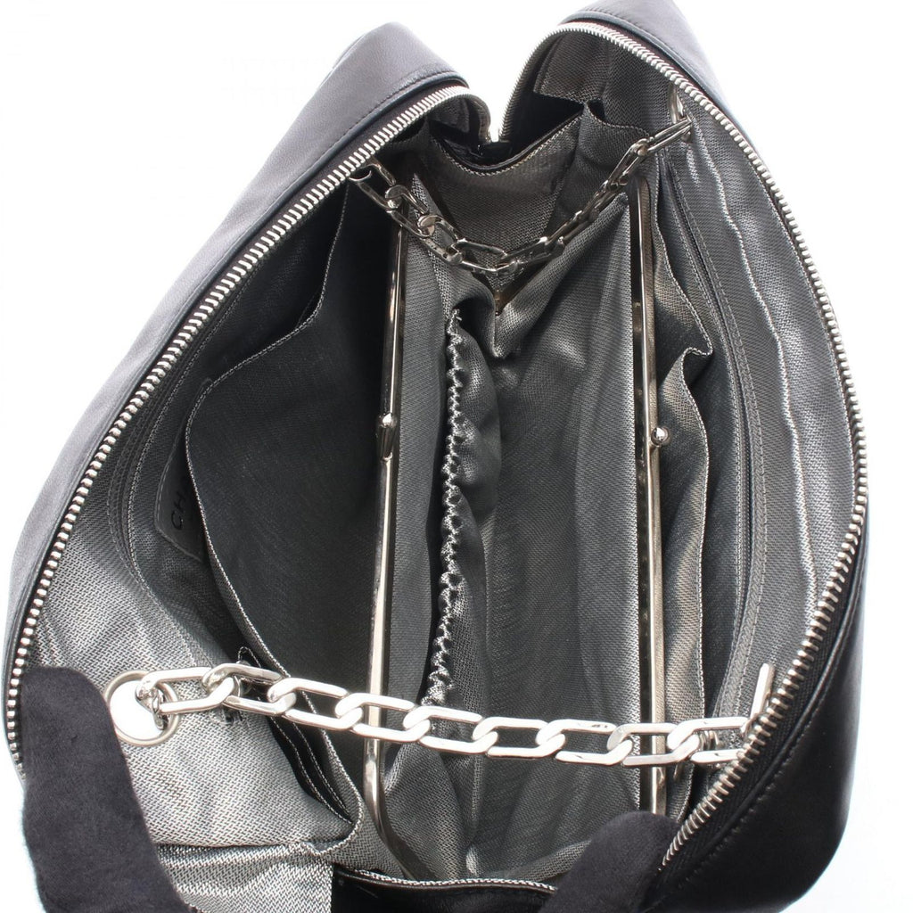 Chanel Shoulder Bag New Mademoiselle Chain Black Lambskin — view 3