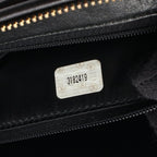 Chanel Shoulder Bag CC Logo Bias Stitch Tassel Black Lambskin Fringe Chain — view 5