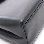 Chanel Handbag Turnlock Black Caviar Leather — view 8